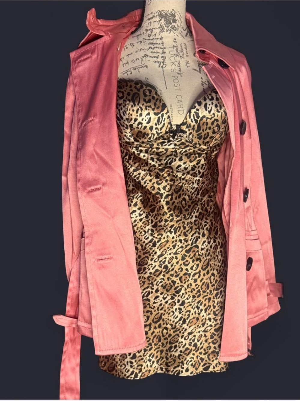 Pink Trench Coat - Women's Lightweight Jacket